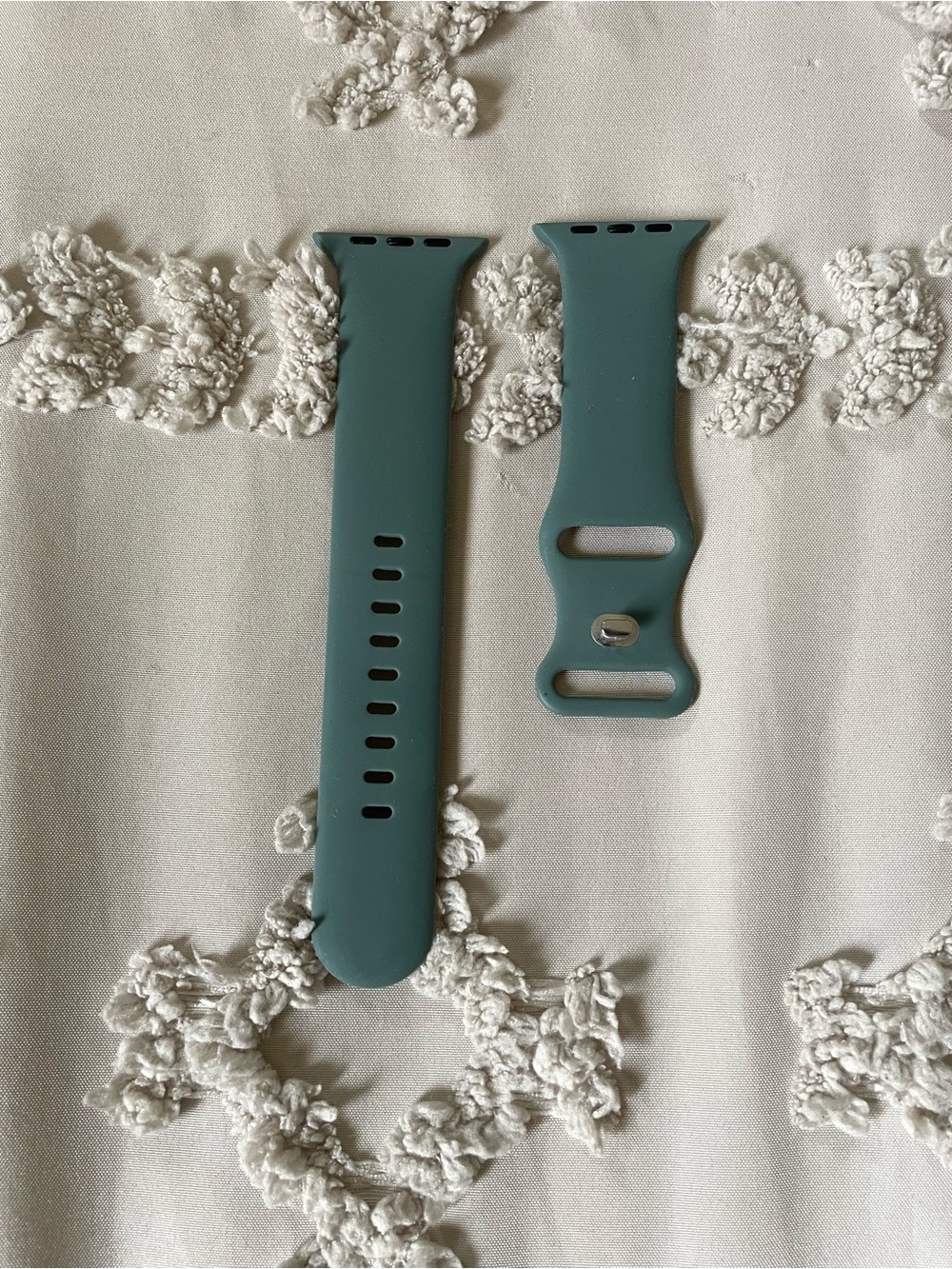 Amazon Silicone Watch Band in Teal Green